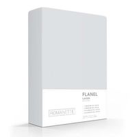 Flanellen Lakens Romanette Zilver-240 x 260 cm - thumbnail