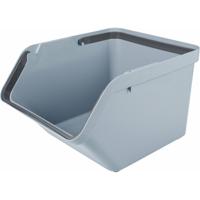 Sunware Sigma Home sorteer bak - afvalbak - blauw - stapelbaar - 45L - 49 x 39 x 30 cm