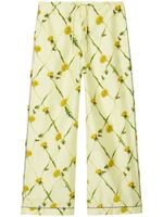 Burberry Zijde-satijnen broek met print - Beige - thumbnail