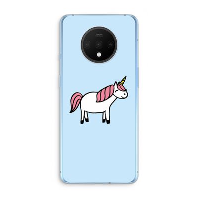 Eenhoorn: OnePlus 7T Transparant Hoesje