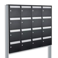 Allux Flow Set 4-Breed, 4-Hoog Op Statief Zwart - 40040070_4x4s
