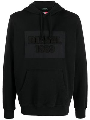 Diesel hoodie à patch logo - Noir