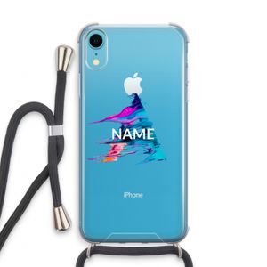Abstract Spectrum: iPhone XR Transparant Hoesje met koord