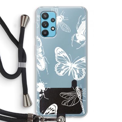 Tiny Bugs: Samsung Galaxy A32 4G Transparant Hoesje met koord