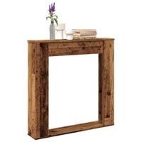 Haardombouw 100x20x100 cm bewerkt hout oud houtkleurig