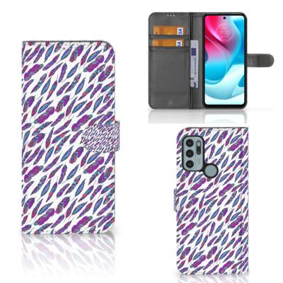 Motorola Moto G60s | Telefoon Hoesje | Feathers Color Motorola Moto G60s | Telefoon Hoesje | Feathers Color