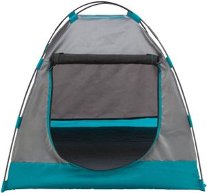 Trixie tent voor honden donkergrijs / petrol (80X65X63 CM)