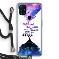 Stars quote: OnePlus Nord N10 5G Transparant Hoesje met koord