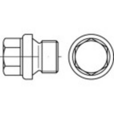 TOOLCRAFT TO-5449287 Sluitschroeven M18 Buitenzeskant DIN 910 Messing 25 stuk(s)