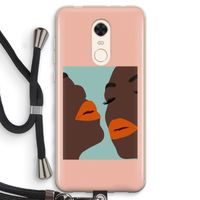 Orange lips: Xiaomi Redmi 5 Transparant Hoesje met koord