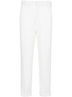 Balmain pantalon de costume monogrammé - Blanc - thumbnail