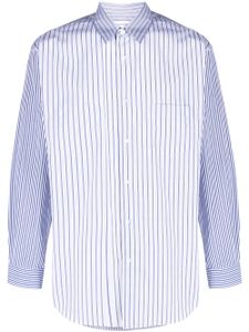 Comme Des Garçons Shirt chemise rayée à manches longues - Blanc