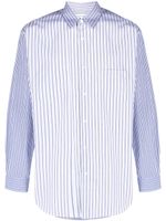 Comme Des Garçons Shirt chemise rayée à manches longues - Blanc