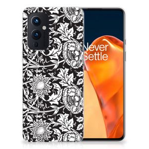 OnePlus 9 TPU Case Black Flowers