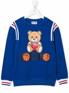 Moschino Kids sweat à imprimé Teddy Bear - Bleu