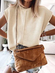 Crew Neck Casual Sweater