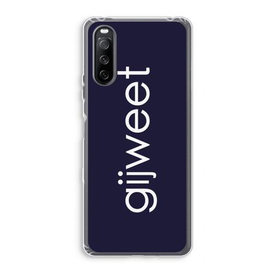 Gijweet: Sony Xperia 10 III Transparant Hoesje