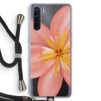 Pink Ellila Flower: Oppo A91 Transparant Hoesje met koord