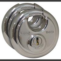 Kasp K16070D2 Hangslot Gelijksluitend Zilver Sleutelslot