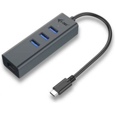 I-tec C31METALG3HUB USB 3.1 (3.1 Gen 2) Type-C 5000Mbit/s Grijs hub & concentrator