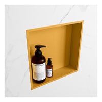 Wandnis Solid Surface Easy | In- en opbouw | 30x30x8 cm | 1 vak | Ocher/Talc