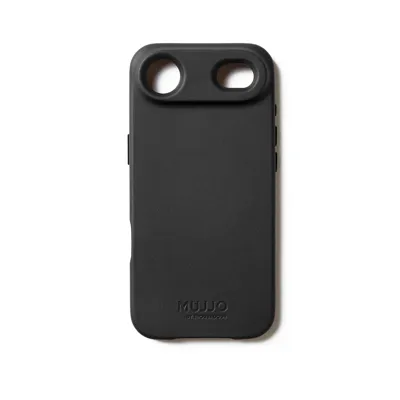 Mujjo Volledig lederen hoesje iPhone Air - Black
