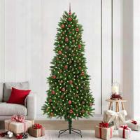 VidaXL Kerstboom met 300 led met standaard groen 240 cm pe
