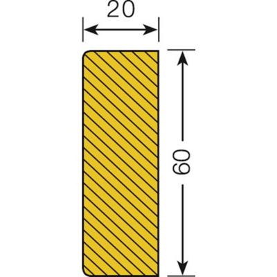 Moravia 422.19.912 Beschermprofiel (l x b) 1000 mm x 60 mm