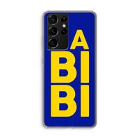 Habibi Blue: Samsung Galaxy S21 Ultra Transparant Hoesje Habibi Blue: Samsung Galaxy S21 Ultra Transparant Hoesje