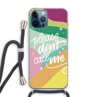 Don't call: iPhone 12 Pro Transparant Hoesje met koord