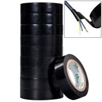 10 STKS 16mm waterdichte PVC isolerend Tare elektriciens elektrische tape (zwart)