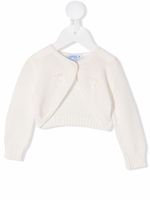 Siola cardigan en maille à broderies - Blanc