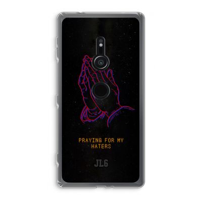 Praying For My Haters: Sony Xperia XZ2 Transparant Hoesje