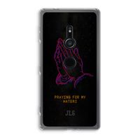 Praying For My Haters: Sony Xperia XZ2 Transparant Hoesje Praying For My Haters: Sony Xperia XZ2 Transparant Hoesje