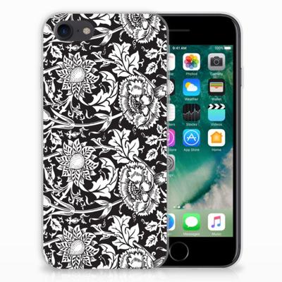 iPhone SE 2022 | SE 2020 | 8 | 7 | TPU Case | Black Flowers iPhone SE 2022 | SE 2020 | 8 | 7 | TPU Case | Black Flowers