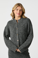 Neo Noir Vest Limo Fluffy Knit | Antracit