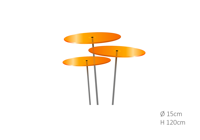 3 stuks! Zonnevangers Oranje medium 120x15 cm Cazador Del Sol - Cazador del sol