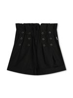 Dkny Kids short taille-haute à œillets - Noir