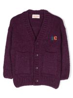 Bobo Choses veste boutonnée à logo brodé - Violet - thumbnail