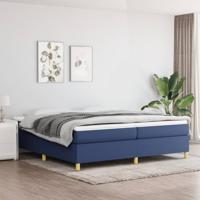 Bedframe zonder matras stof blauw 200x200 cm