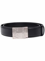 Philipp Plein ceinture à logo gravé - Noir - thumbnail