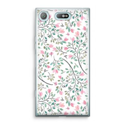Sierlijke bloemen: Sony Xperia XZ1 Compact Transparant Hoesje