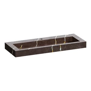 Wastafel Topa Artificial Marble 120 1 spoelbak Copper Brown (1 krgt.)