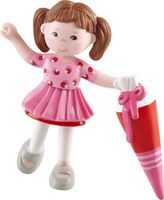 Little Friends poppenhuispop Ariane 12 cm roze/rood - thumbnail