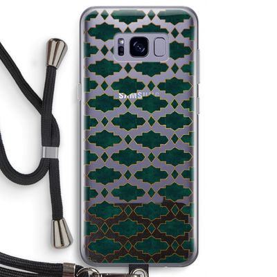 Moroccan tiles: Samsung Galaxy S8 Transparant Hoesje met koord