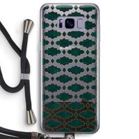 Moroccan tiles: Samsung Galaxy S8 Transparant Hoesje met koord