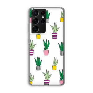Sanseveria: Samsung Galaxy S21 Ultra Transparant Hoesje