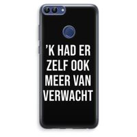 Meer verwacht - Zwart: Huawei P Smart (2018) Transparant Hoesje