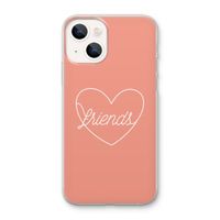 Friends heart: iPhone 13 mini Transparant Hoesje