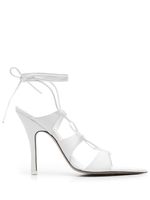 The Attico sandales Renee 120 mm à lacets - Blanc The Attico sandales Renee 120 mm à lacets - Blanc